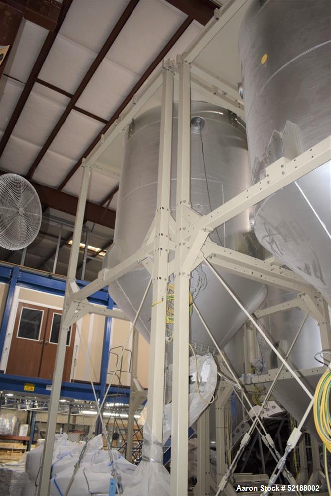 Used SB Plastics Machinery Continuous Infrared + Vacuum Systems Moby SSP Solid State Polycondensation Line, Type MOBY 1-6000.  Completely electric, crystallization is done in the reactor with the inf...