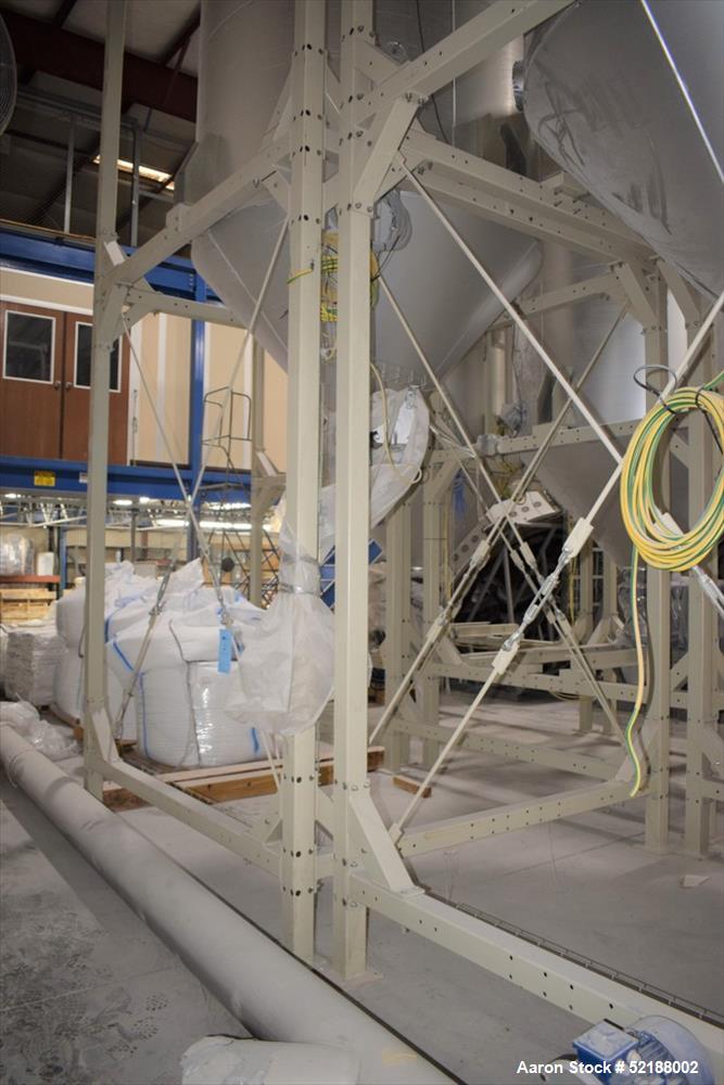 Used SB Plastics Machinery Continuous Infrared + Vacuum Systems Moby SSP Solid State Polycondensation Line, Type MOBY 1-6000.  Completely electric, crystallization is done in the reactor with the inf...