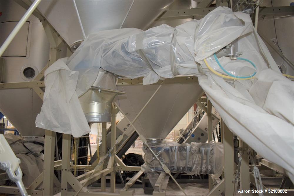 Used SB Plastics Machinery Continuous Infrared + Vacuum Systems Moby SSP Solid State Polycondensation Line, Type MOBY 1-6000.  Completely electric, crystallization is done in the reactor with the inf...