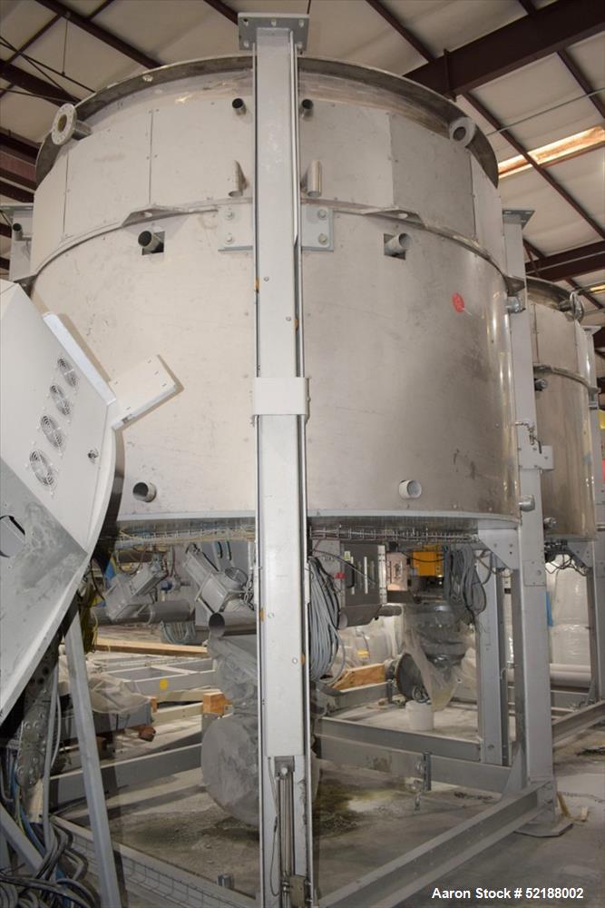 Used SB Plastics Machinery Continuous Infrared + Vacuum Systems Moby SSP Solid State Polycondensation Line, Type MOBY 1-6000.  Completely electric, crystallization is done in the reactor with the inf...