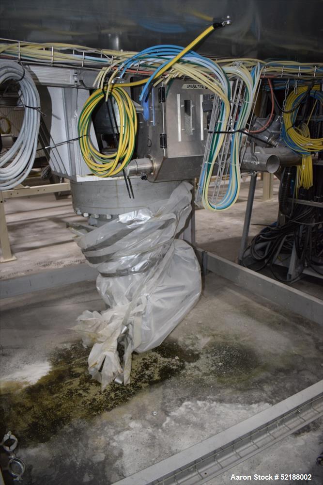 Used SB Plastics Machinery Continuous Infrared + Vacuum Systems Moby SSP Solid State Polycondensation Line, Type MOBY 1-6000.  Completely electric, crystallization is done in the reactor with the inf...