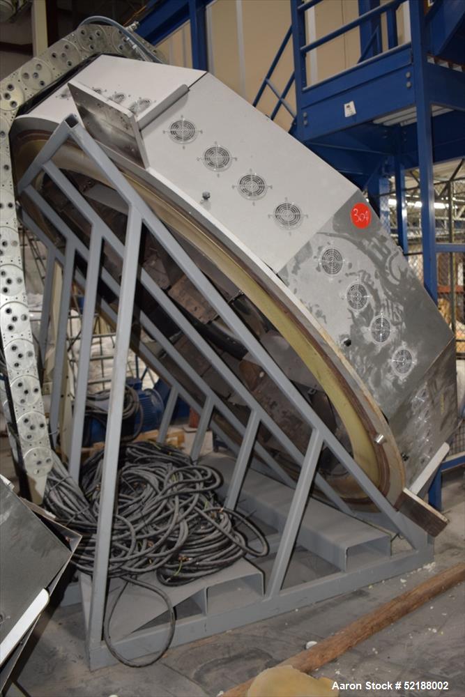 Used SB Plastics Machinery Continuous Infrared + Vacuum Systems Moby SSP Solid State Polycondensation Line, Type MOBY 1-6000.  Completely electric, crystallization is done in the reactor with the inf...