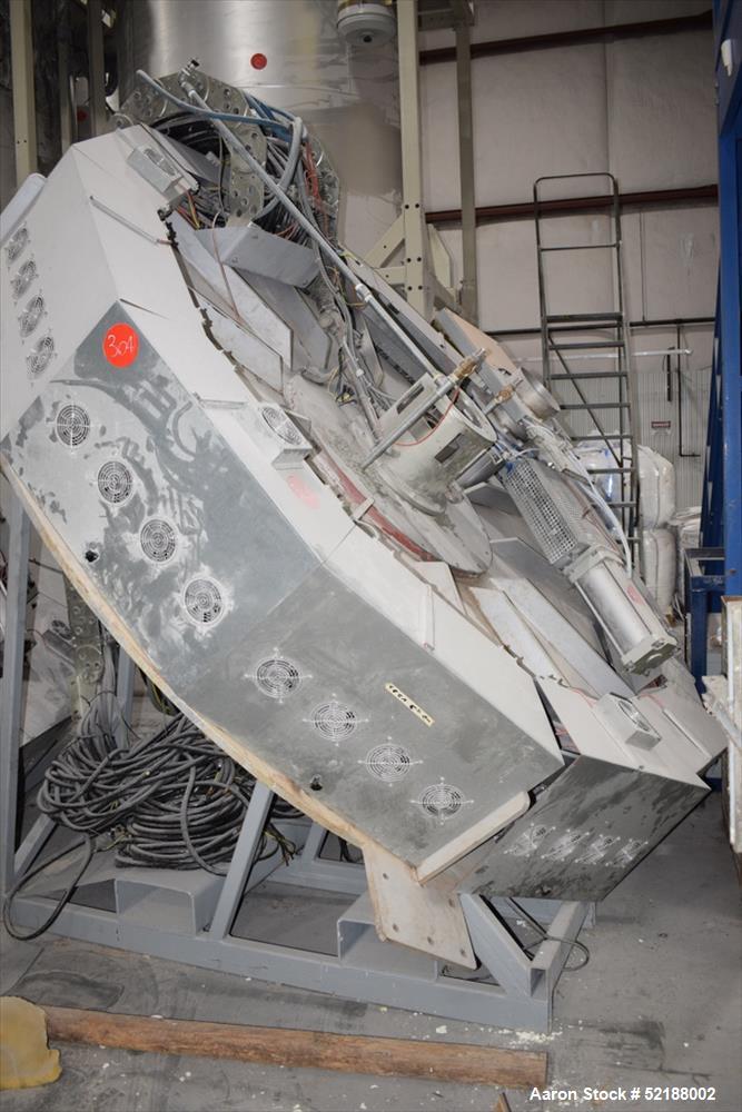 Used SB Plastics Machinery Continuous Infrared + Vacuum Systems Moby SSP Solid State Polycondensation Line, Type MOBY 1-6000.  Completely electric, crystallization is done in the reactor with the inf...