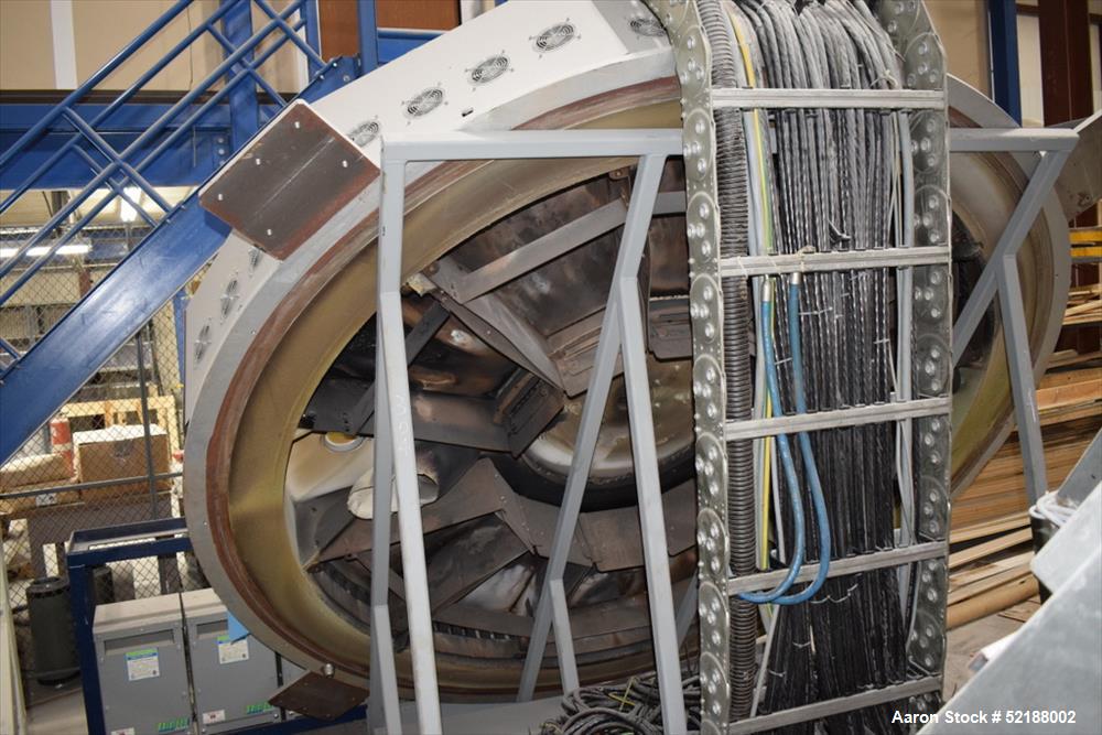 Used SB Plastics Machinery Continuous Infrared + Vacuum Systems Moby SSP Solid State Polycondensation Line, Type MOBY 1-6000.  Completely electric, crystallization is done in the reactor with the inf...