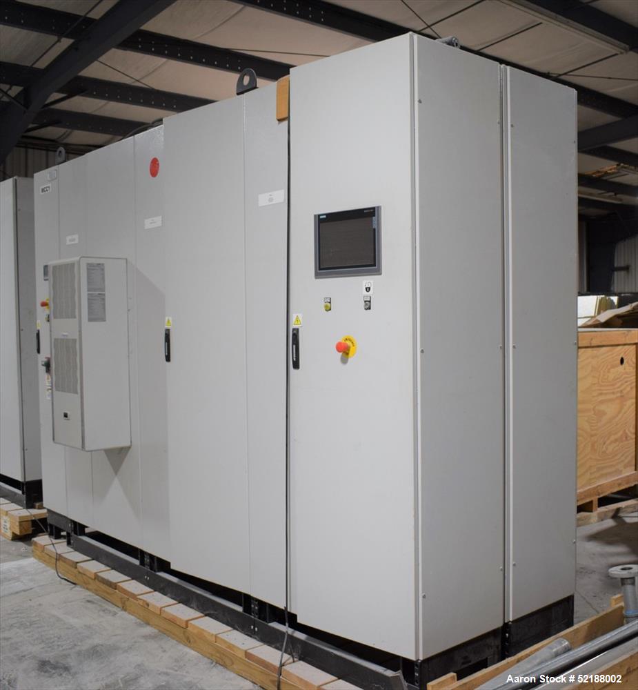 Used SB Plastics Machinery Continuous Infrared + Vacuum Systems Moby SSP Solid State Polycondensation Line, Type MOBY 1-6000.  Completely electric, crystallization is done in the reactor with the inf...