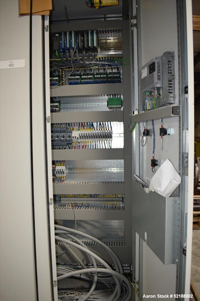 Used SB Plastics Machinery Continuous Infrared + Vacuum Systems Moby SSP Solid State Polycondensation Line, Type MOBY 1-6000.  Completely electric, crystallization is done in the reactor with the inf...