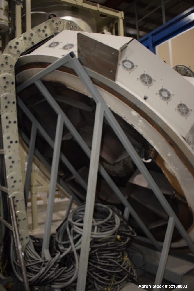 Used SB Plastics Machinery Continuous Infrared + Vacuum Systems Moby SSP Solid State Polycondensation Line, Type MOBY 1-6000.  Completely electric, crystallization is done in the reactor with the inf...