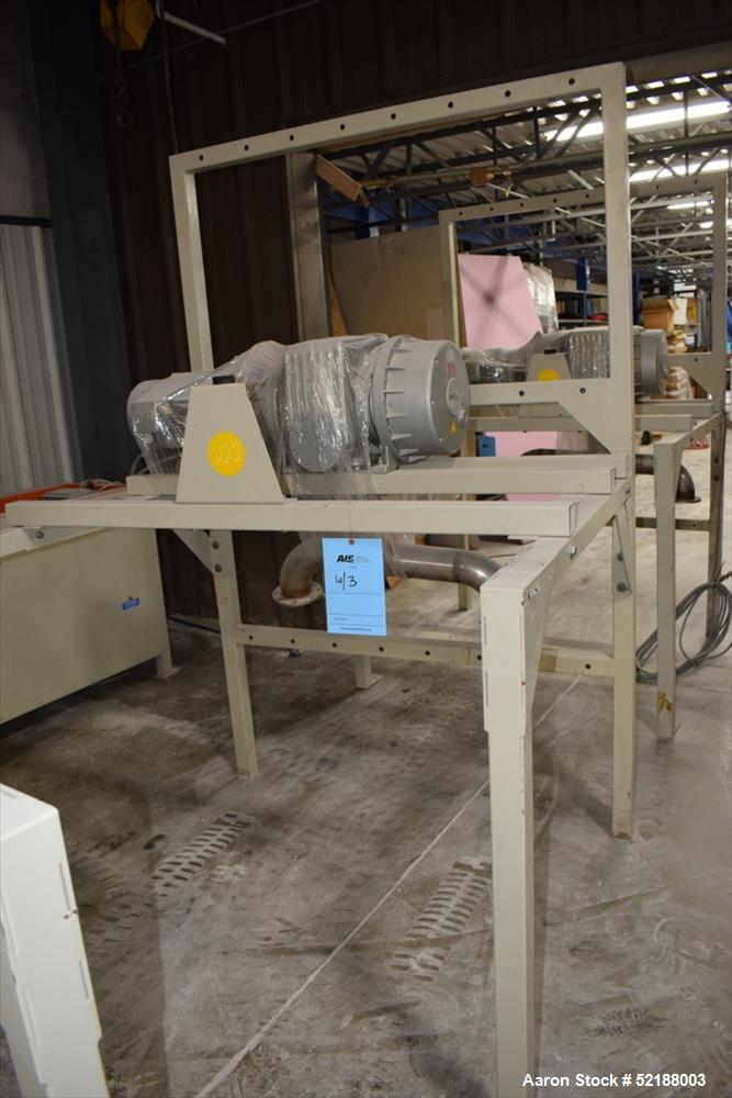 Used SB Plastics Machinery Continuous Infrared + Vacuum Systems Moby SSP Solid State Polycondensation Line, Type MOBY 1-6000.  Completely electric, crystallization is done in the reactor with the inf...