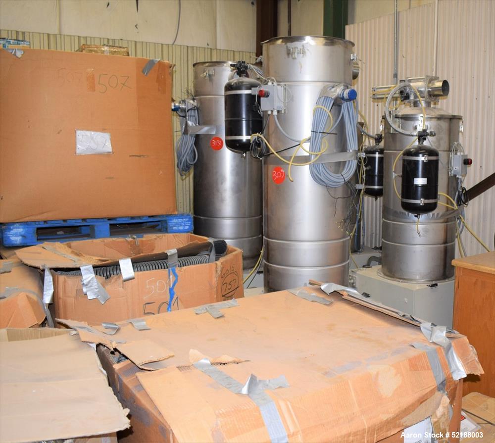 Used SB Plastics Machinery Continuous Infrared + Vacuum Systems Moby SSP Solid State Polycondensation Line, Type MOBY 1-6000.  Completely electric, crystallization is done in the reactor with the inf...