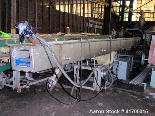 Used Drying Tunnel, Stainless Steel. 20" x 14" x 20' long, insulated, with electrically heated hot air blow-off exit.