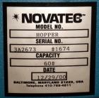 Used Novatec N Series NovaDrier Non-Desiccant Resin Dryer, Model N-15.