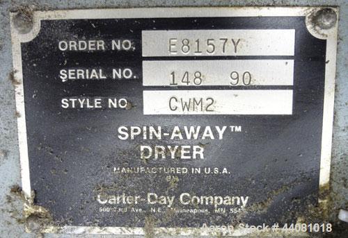 Used- Stainless Steel Carter Day Spin-Away Spin Dryer, Model CWM2