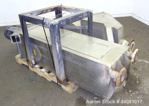 Used Carter Day Spin-Away Spin Dryer, Model D312, 304 Stainless Steel. Unit consists of 3 decks of 12" diameter main screens. Driven by a 5 HP, 3/60/230/460 Volt, 1150 RPM motor. Includes an Agglomer...