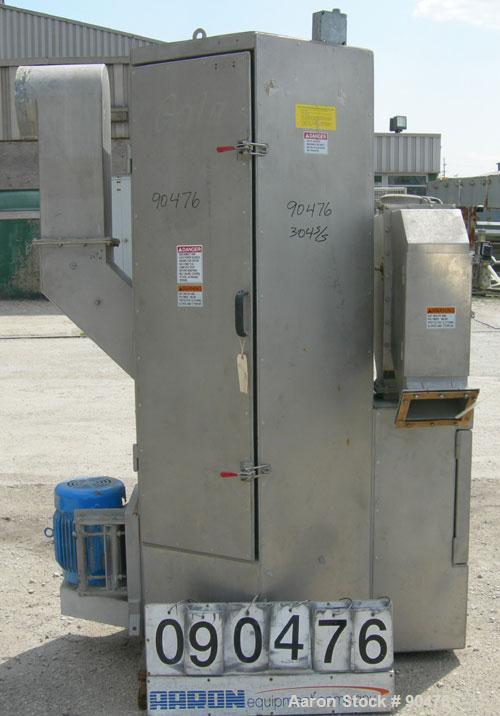 Used: Gala spin dryer, model ECLN-BF 12.3, 304 stainless steel.1017 rpm, (3) Screen sections. Approximate 12" diameter x 60" long rotor. Driven by a 7.5 hp, 3/60/208-230/460 volt, 1750 rpm motor. Sid...