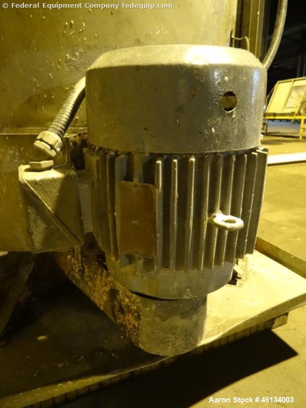 Used Gala Spin Dryer, Model 201BF, Stainless Steel. Bottom feed, 380 rpm rotor speed, underdriven with 7.5 hp, 230/460 volt, 1760 rpm motor. Serial #770811