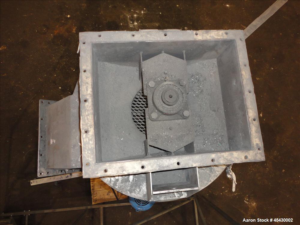 Used Gala Industries Spin Dryer, Model 3016 BF-RD, 304 Stainless Steel. Approximate drying capacity based on pellets 14,000 lbs/hr (off Gala spec sheet). Side access doors 55 " x 16" and 25" x 16". R...
