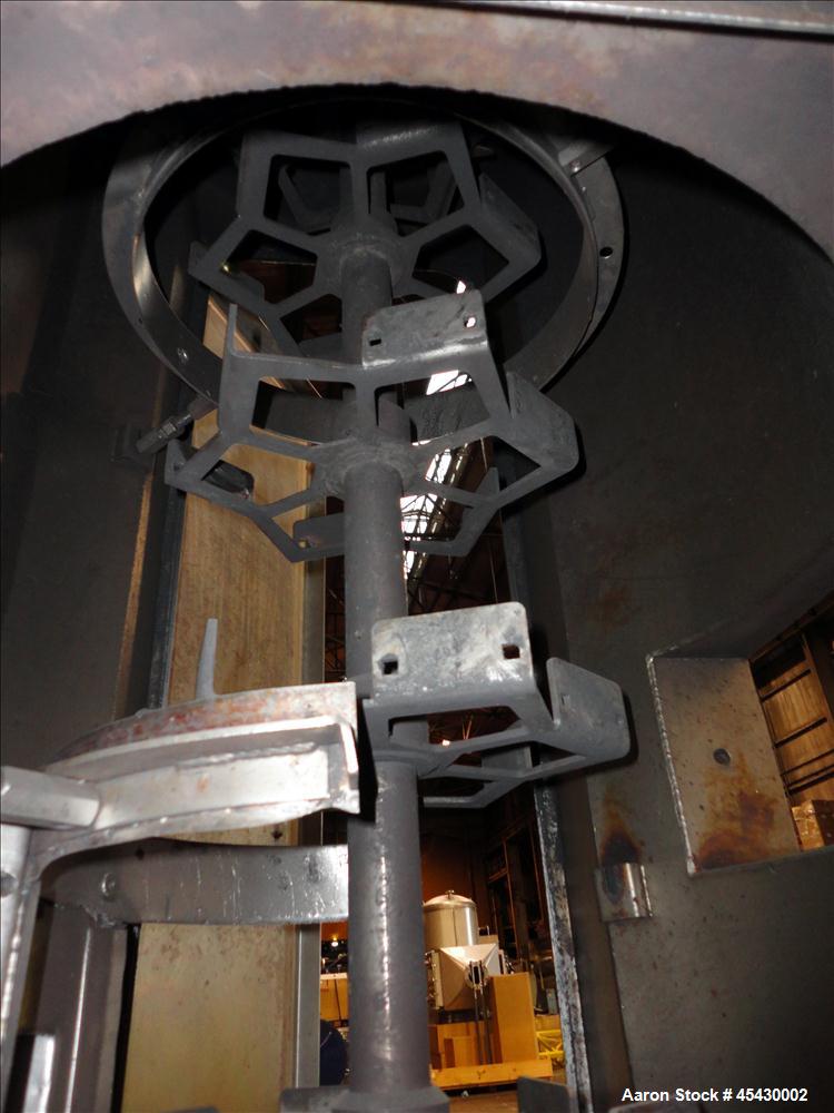 Used Gala Industries Spin Dryer, Model 3016 BF-RD, 304 Stainless Steel. Approximate drying capacity based on pellets 14,000 lbs/hr (off Gala spec sheet). Side access doors 55 " x 16" and 25" x 16". R...
