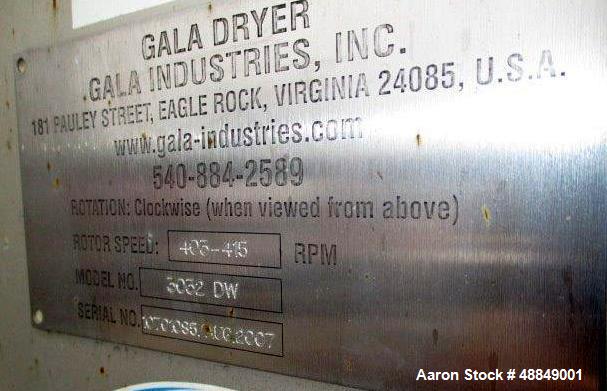 Used Gala Stainless Steel Spin Dryer, Model 3032-DW.