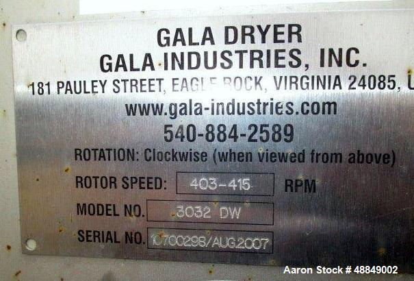 Used Gala Stainless Steel Spin Dryer, Model 3032-DW.