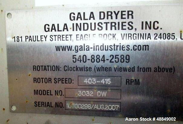 Used- Gala Stainless Steel Spin Dryer, Model 3032-DW.