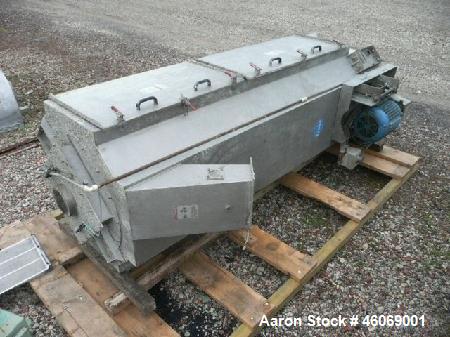 Used Gala Spin Dryer, Model 5032BF. Approximate 32” diameter screens (5) high. Driven by a 20HP motor. Includes a stand, (3) spare screen, and a spare 20HP motor.