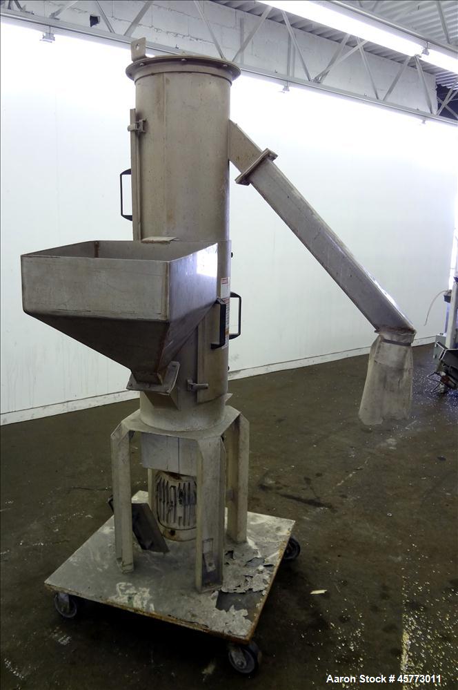 Used Gala Industries Spin Dryer, Model 8.2 BF, driven by an approximate 5 hp, 230-460 volt motor with rotor speed of 1750 rpm. Mounted on a Portable Carbon Steel Frame with Casters. Serial # 971083.