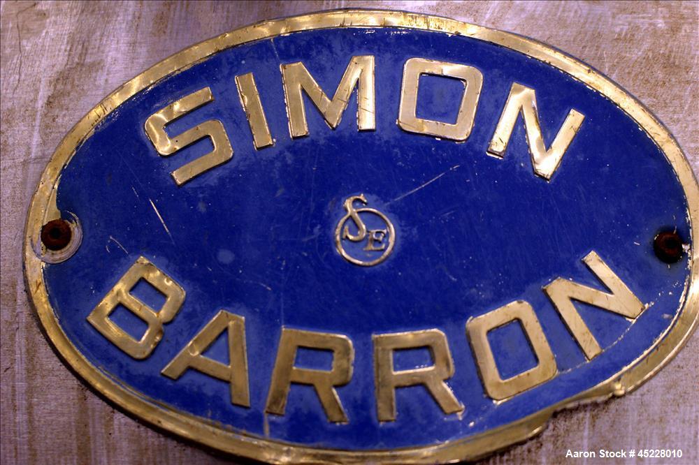 Used Simon & Barron Spin Dryer, 304 Stainless Steel.
