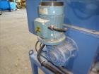 Used- Screw pellet cooling conveyor. Bottom perforated holes, top hinged cover, side mounted blowers.