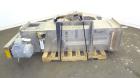 Used Carter Day Spin-Away Spin Dryer, Model DAS2, 304 Stainless Steel. Driven by a 5hp, 3/60/230/460 volt, 1750 rpm motor. Includes an Agglomerate unit, model AU200, and a carbon steel stand.