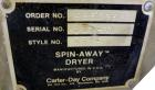 Used Stainless Steel Carter Day Spin-Away Spin Dryer, Model DBA-1