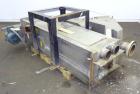 Used Carter Day Spin-Away Spin Dryer, Model DBA1, 304 Stainless Steel. Driven by a 5hp, 3/60/230/460 volt, 1730 rpm motor. Includes an Agglomerate unit, model AU200, and a carbon steel stand.