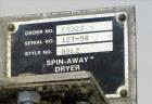 Used Day Spin Dryer, Model DBL2. Approximate 11