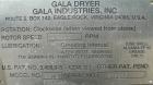 Used: Gala spin dryer, model ECLN-BF 12.3, 304 stainless steel.1017 rpm, (3) Screen sections. Approximate 12