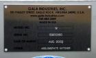 Unused- Gala Industries Centrifugal Spin Dryer, Model 3032 DW, 304 Stainless Steel. Approximate drying capacity 11,500 kg/hr (25,000 lbs/hr). Rotor speed 403-415 rpm. (3) Screen sections, side access...