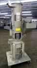 Used Gala Industries Spin Dryer, Model 8.2 BF, driven by an approximate 5 hp, 230-460 volt motor with rotor speed of 1750 rpm. Mounted on a Portable Carbon Steel Frame with Casters. Serial # 971083.