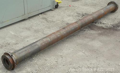 Used Single Screw Non-Vented Barrel Only, 4-1/2" diameter x 145" long, approximate 32 to 1 L/D ratio.