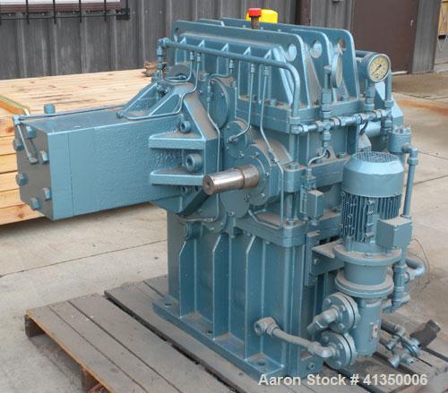 Used Werner Pfleiderer Co-Rotating Design Gearbox, Type 2A58.5/1750. Last used on a ZSK-70. 4.26:1 ratio.