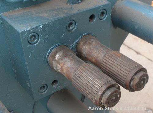 Used Werner Pfleiderer Co-Rotating Design Gearbox, Type 2A58.5/1750. Last used on a ZSK-70. 4.26:1 ratio.