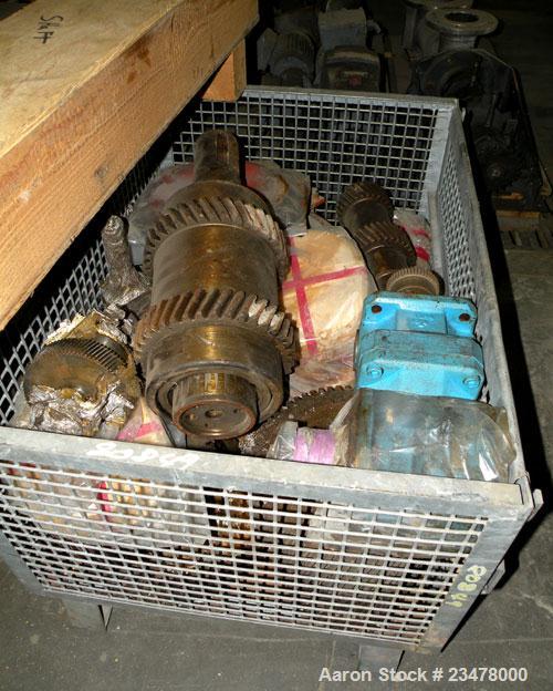 Used Werner Pfleiderer ZSK120 Twin Screw Extruder Gearbox Gear Parts.
