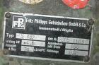 USED: Werner Pfleiderer lab size twin screw extruder gearbox, type ZSK40-F32,5E. Includes 5 housing section barrel section. (1) Fritz Phillip Getriebebau GmbH & Co, type S882, 180 rpm, 6.75 hp/4.5 kw...