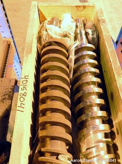 Used (1) Set of 2 Cincinnati 80mm conical twin screws