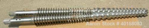 Used (1) Set of (2) Cincinnati 35mm conical twin screws, serial #T7382/15.