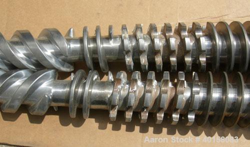 Used (1) Set of (2) Cincinnati 35mm conical twin screws, serial #T7382/15.