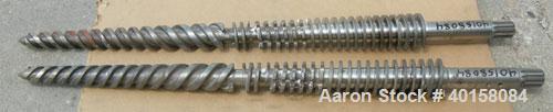 Used-(1) Set of (2) Cincinnati 35mm conical twin screws,