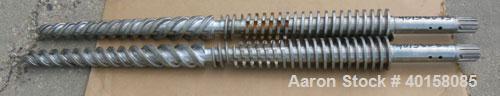 Used- (1) Set of (2) Cincinnati 35mm conical twin screws