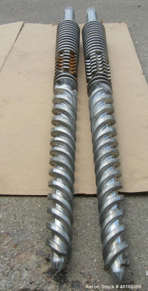 Used- (1) Set of (2) Cincinnati 35mm conical twin screws