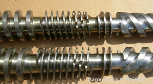 Used (1) Set of (2) Cincinnati 35mm conical twin screws, serial #BC11274-M.