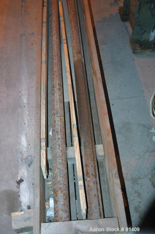 Used Werner & Pfleiderer ZSK-120 MM Twin Screw Extruder Parts Consisting Of: (2) Screw shafts, and approximately 280 miscellaneous screw segments.
