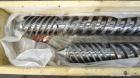 Used- American Maplan 130mm Twin Screw Set. Approximate 24 to 1 L/D ratio. Built 2008, serial#WT-2931H