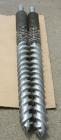 Used (1) Set of (2) Cincinnati 35mm conical twin screws, serial #T7382/15.